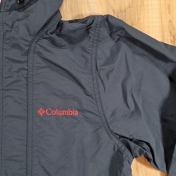 🔸️Columbia Blue Omni-Shield Hooded Windbreaker Jacket Medium - Picture 6 of 14